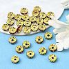 Brass Rhinestone Spacer Beads RB-A014-Z8mm-G-2