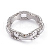  Unisex 304 Stainless Steel Finger Rings RJEW-K233-03B-P-1