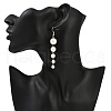 Glass Pearl Dangle Earrings EJEW-JE06463-02-2