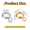 ARRICRAFT 120Pcs 2 Colors 201 Stainless Steel Tube Bails STAS-AR0002-24-2