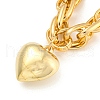 Heart Pendant Necklace NJEW-K261-03G-2