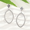 304 Stainless Steel Stud Earrings EJEW-Z089-15P-2