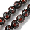 Handmade Silver Sand Lampwork Beads Strands LAMP-A003-01C-1