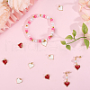 Beebeecraft 10Pcs 2 Colors Real 18K Gold Plated Brass Charms KK-BBC0016-07-4