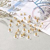 100 Pairs Brass Bullet Clutch Earring Backs KK-YW0001-32-5