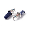 Natural Sodalite Big Pointed Pendants G-I342-01P-05-3