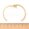 Ion Plating(IP) 304 Stainless Steel Cuff Bangles BJEW-G611-01G-5