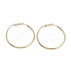 Ring 304 Stainless Steel Hoop Earrings for Women Men EJEW-B049-02E-G-1