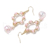 GLass Dangle Earrings EJEW-MZ00255-01-4