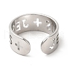 Non-Tarnish 201 Stainless Steel Finger Ring RJEW-E063-04P-3