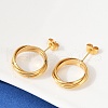 304 Stainless Steel Stud Earrings EJEW-Z089-02G-2