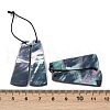 2Pcs Natural Black Lip Shell Pendants FIND-Z079-01D-3