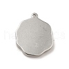 304 Stainless Steel Pendant Rhinestone Settings STAS-I197-001P-3