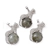 Natural Labradorite Pendants G-E389-20P-1