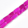 Spray Painted Freshwater Shell Beads SHEL-T010-04-2