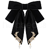 Polyester Ribbon Bowknot Brooch AJEW-WH0528-39B-1