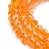 Transparent Electroplate Glass Beads Strands GLAA-F029-3mm-C23-3