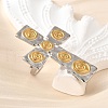 304 Stainless Steel Cuff Rings RJEW-V011-01GP-2