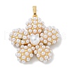 Rack Plating Brass Pendants KK-G515-36G-1