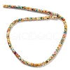 Baking Paint Synthetic Turquoise Beads Strands G-H060-02A-06-3