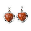 Natural Red Jasper Pendants G-C114-03P-21-1