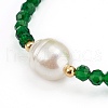 Faceted Round Glass Beaded Stretch Bracelets BJEW-JB05986-3