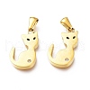 Ion Plating(IP) 304 Stainless Steel Charms STAS-A047-01G-1
