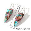 Bohemian Natural Imperial Jasper Triangle Dangle Earrings WQ9725-1-3