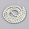 Baking Painted Pearlized Glass Pearl Bead Strands HY-T002-01A-02-1