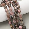 Natural Rhodonite Beads Strands G-U023-A03-01-1