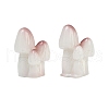 Mushroom Series Resin Display Decorations DJEW-S002-01F-1