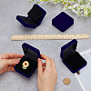Velvet Badge Packaging Box CON-WH0106-22-3