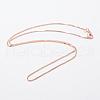 Rack Plating Brass Handmade Necklace Making CHC-E012-03RG-FF-1
