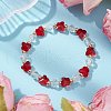 Glass Beads Stretch Bracelets BJEW-JB11414-02-1