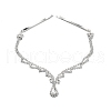 Alloy Rhinestone Hair Chain OHAR-M044-01S-1
