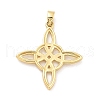 Rack Plating Brass Pendants KK-C063-08G-1