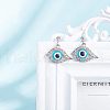 Resin Evil Eye Beads RESI-NB0001-15-7x10-5