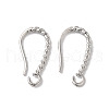 Long-Lasting Plated Brass Ear Wire KK-K381-07P-1