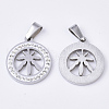 201 Stainless Steel Pendants STAS-N089-34P-2