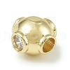 Rack Plating Brass Micro Pave Cubic Zirconia Beads KK-A220-24D-G-2