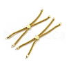 Half Finished Twisted Milan Rope Slider Bracelets FIND-G032-01G-05-1