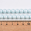 Baking Painted Pearlized Glass Pearl Bead Strands HY-N002-8mm-B01-5