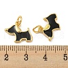 Brass Enamel Charms X-KK-E093-01G-02-3