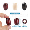Craftdady 60Pcs 3 Colors Wooden Beads WOOD-CD0001-12-8