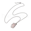 304 Stainless Steel Curb Chain Macrame Pouch Necklace Making NJEW-JN05072-01-3