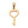 PVD Vacuum Plating 304 Stainless Steel Pendants STAS-D188-05G-1