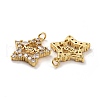 Mother's Day Theme Brass Micro Pave Cubic Zirconia Pendants KK-K258-19G-RS-2