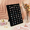 50-Slot Wood Covered with Velvet Ring Display Frame RDIS-WH0009-028-5