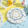 SOFPLATE Transparent Electroplate Glass Beads Strands EGLA-SP0001-05B-4