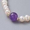 Stretch Grade A Natural Freshwater Pearl Bracelets BJEW-JB04623-03-2